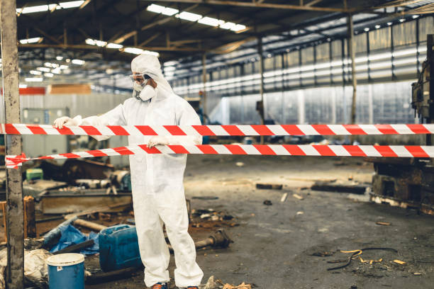 Professional Biohazard technician working in Harrington Park, NJ